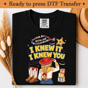 Toy Story 5-låten Jag visste det, jag visste dig DTF-överföringstryck, TS-inspirerad tryckklar, vänskapsöverföring, Toy Story-låt, bild 3