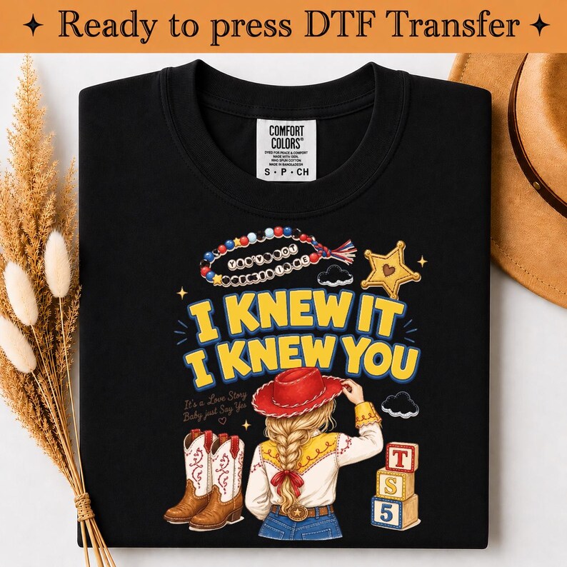 Toy Story 5-låten Jag visste det, jag visste dig DTF-överföringstryck, TS-inspirerad tryckklar, vänskapsöverföring, Toy Story-låt, bild 3