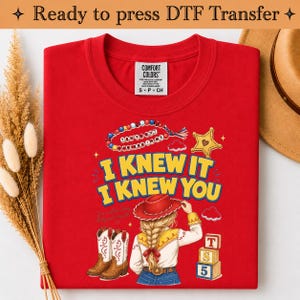Toy Story 5-låten Jag visste det, jag visste dig DTF-överföringstryck, TS-inspirerad tryckklar, vänskapsöverföring, Toy Story-låt, bild 6