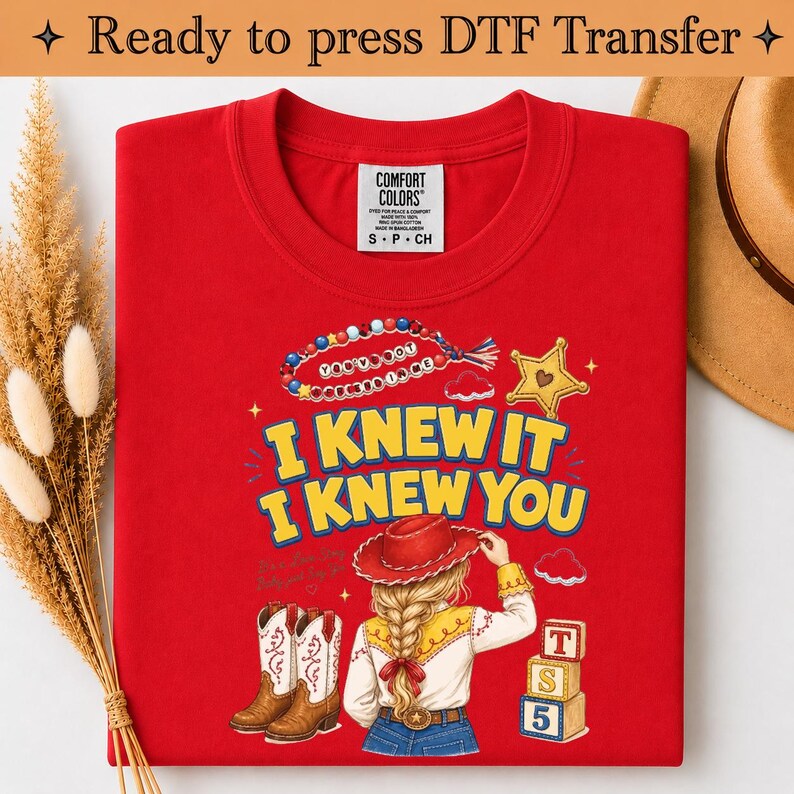 Toy Story 5-låten Jag visste det, jag visste dig DTF-överföringstryck, TS-inspirerad tryckklar, vänskapsöverföring, Toy Story-låt, bild 6