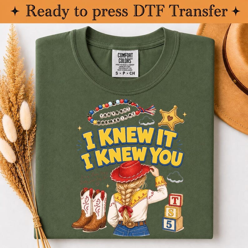 Toy Story 5-låten Jag visste det, jag visste dig DTF-överföringstryck, TS-inspirerad tryckklar, vänskapsöverföring, Toy Story-låt, bild 5