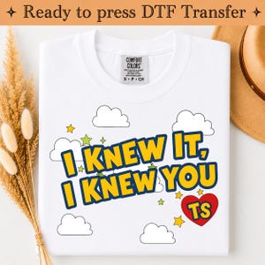 Toy Story 5 DTF Transfer PrintI Knew It I Knew You DTF Transfer Print, TS Inspired Ready to Press, Friendship Heat Transfer, Cute Toy Story, image 1