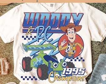 Woody&RC 1995 Campeões, Transferências Toy Story DTF, Viagem ao Reino Mágico da Disneylândia DTF, Você Tem um Amigo em Mim DTF, Woody, Buzz Lightyear