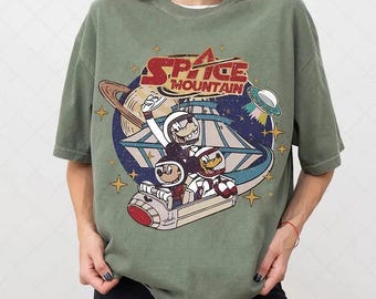 Transferência DTF da Space Mountain, Mickey Mouse da Disneylândia, Pronto para Impressão