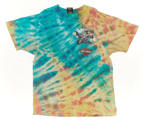 Tie Dye Harley Davidson T-Shirt