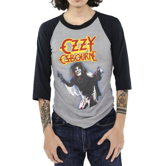 ozzy osbourne baseball shirt