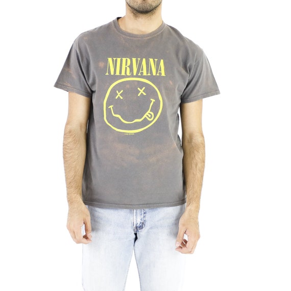 Gray Tie-Dye Nirvana Vintage T-shirt