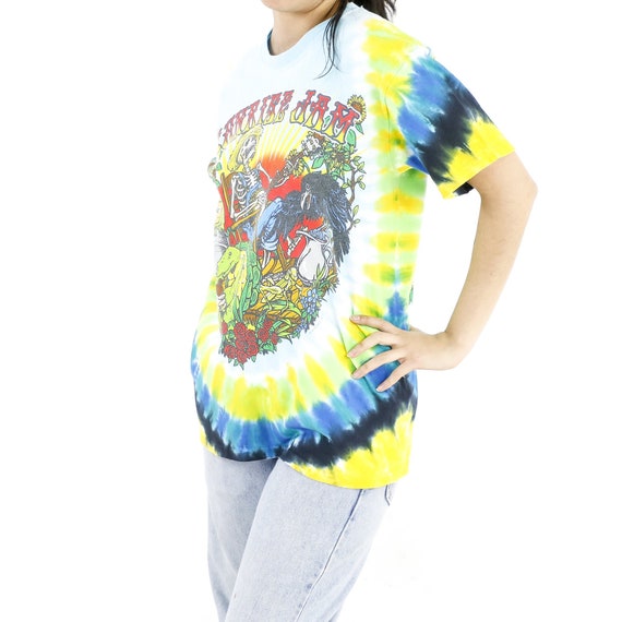 Sunrise Sun Skeleton Tie-Dye T-shirt