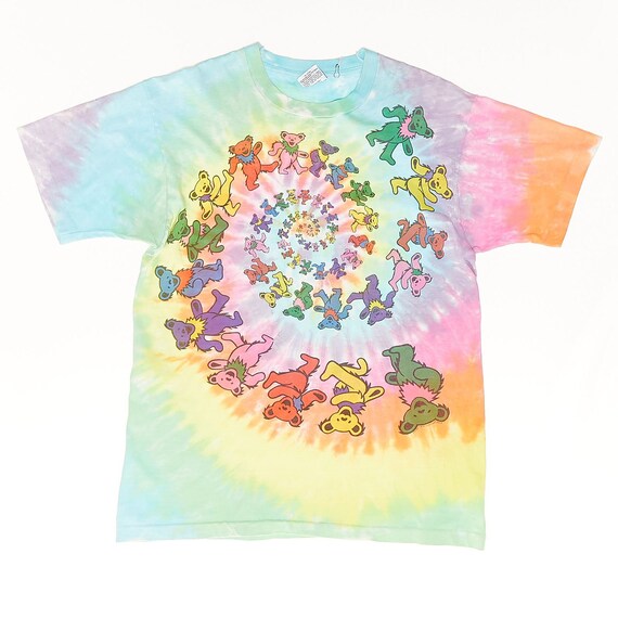 Liquid Blue Grateful Dead Spiral Bears shirt XL
