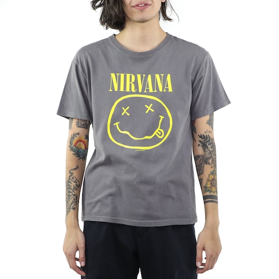 Nirvana Gray Cotton 90's T-shirt