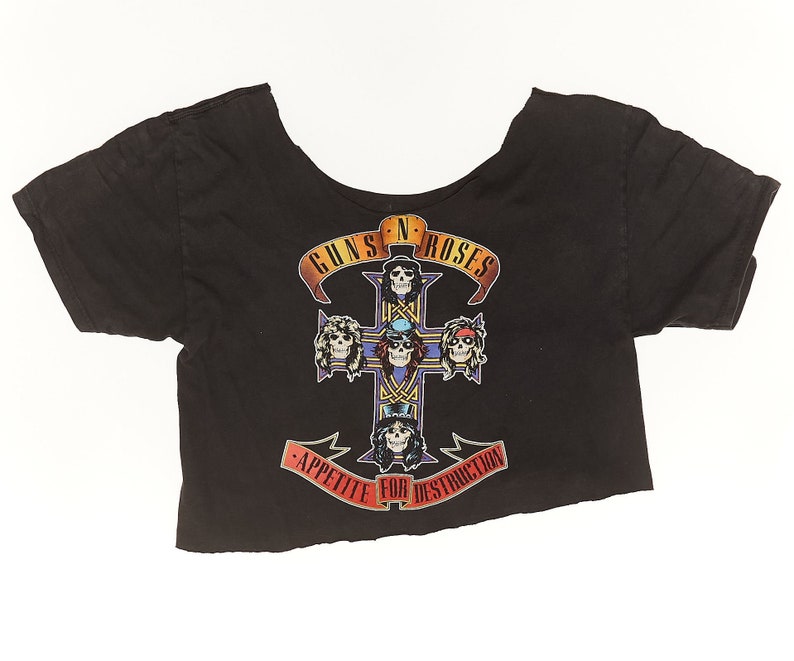 Appetite For Destruction Guns And Roses Cropped Top