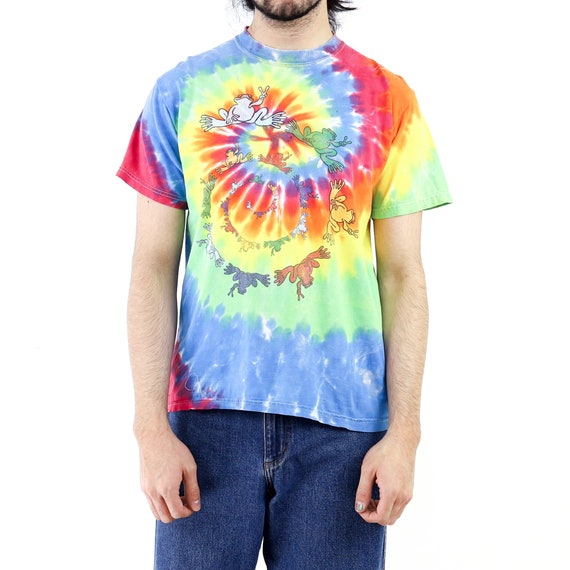 Frog Spyral Tie-Dye Vintage T-shirt