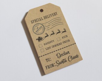 secret santa tags etsy