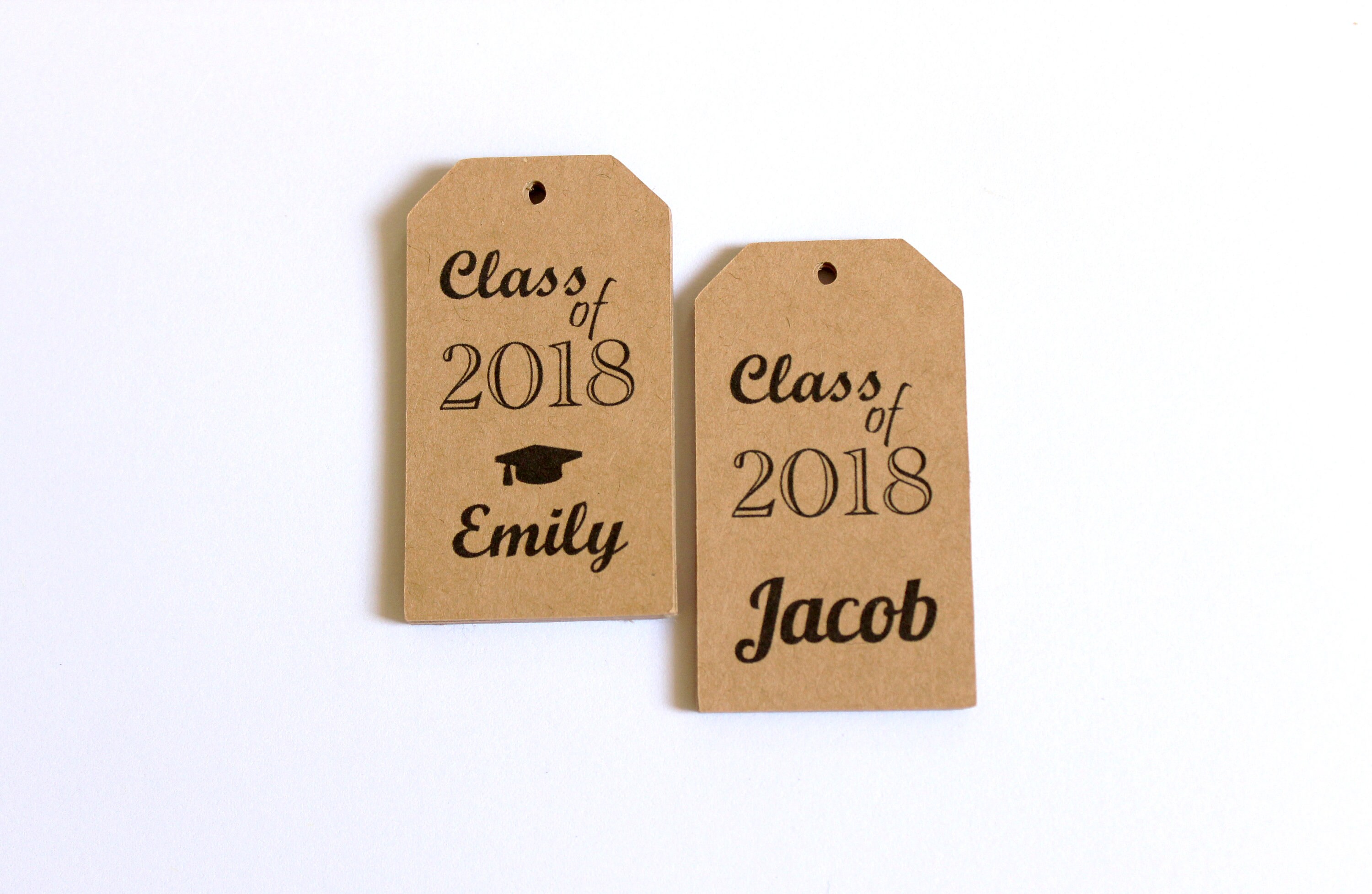 graduation party favor tags customized with your name and year etsy