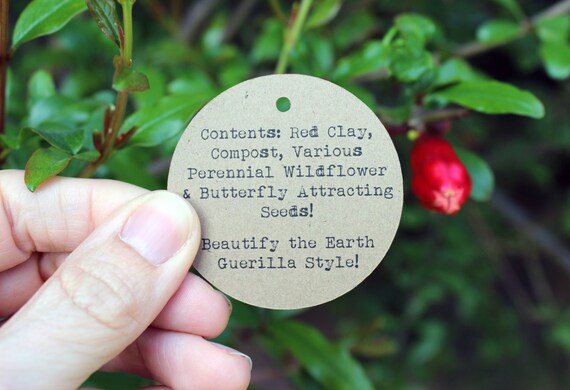 Circle Tags 2 Inch for Wedding Favors or Price Tags - 50 - Kraft Paper - Custom Design Printing Il_570xn