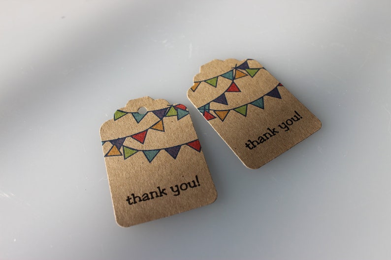 Christmas Gift Tags Wrap Labels Merry Christmas Snowflakes Kraft Brown Set of 100