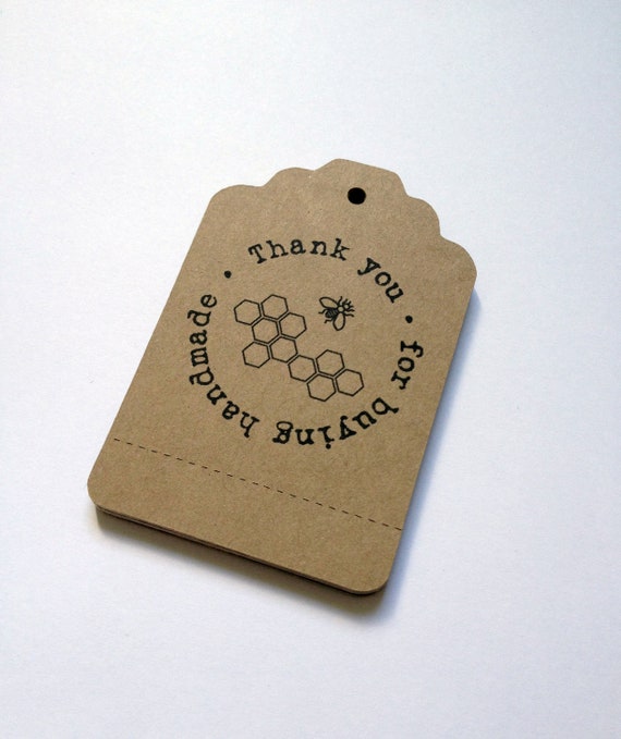 Perforated Price Tags Custom Personalized Design Logo 100 Kraft