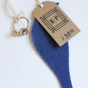 Personalized Jewelry Tags Necklace Cards Custom Price Tags Retail Tags Kraft Paper Set of 50 Printed with your Logo or Shop Name image 3