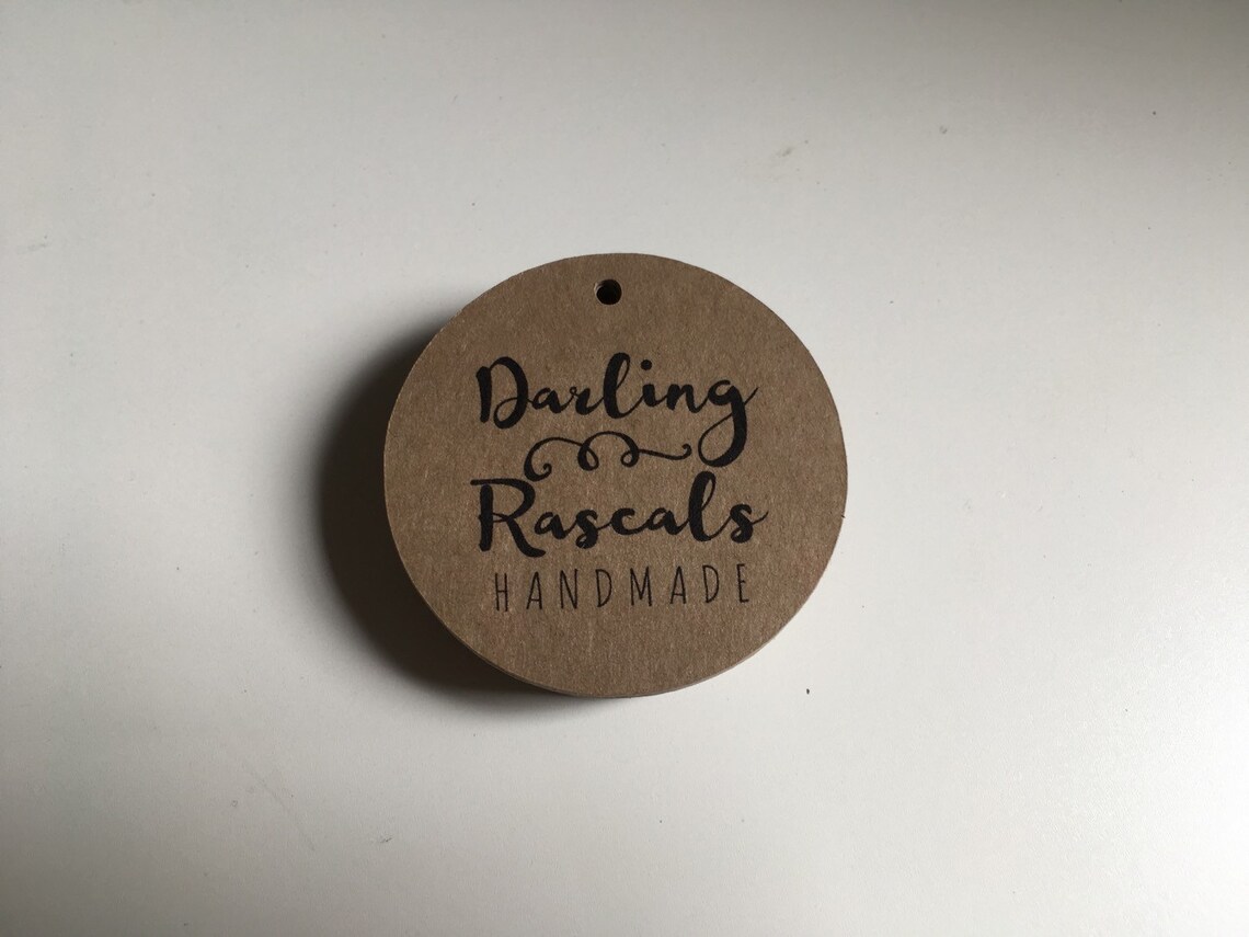 Retail Tags Kraft Paper Tags Circle Labels Mason Jar Tags - Etsy