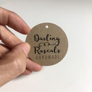 Retail Tags Kraft Paper Tags Circle Labels Mason Jar Tags - Etsy