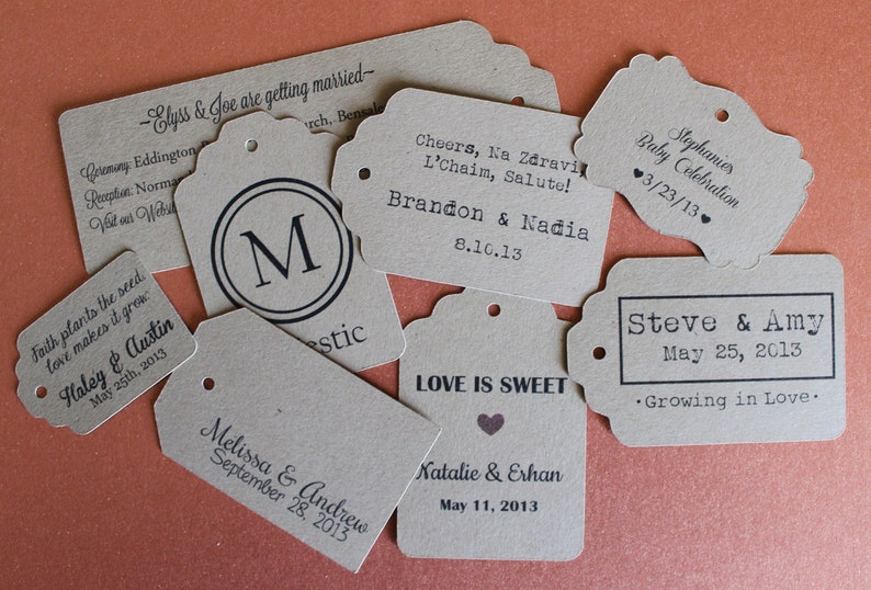 Retail Tags Personalized With Your Logo Design or Name 500 Etsy