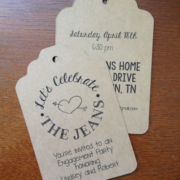 Wedding Favor Tags Personalized with Custom Design for Your Special Day -  150 Brown Tags