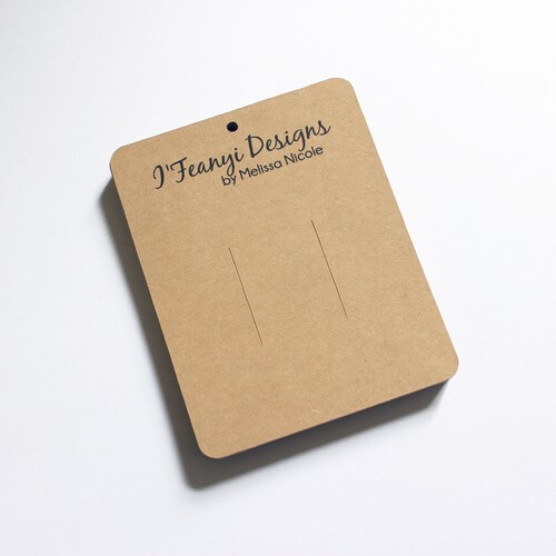 Barrette Tags Hair Clip Holder Kraft Card for Hair Accessory Etsy