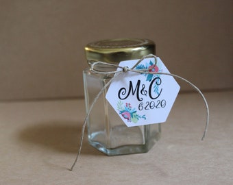 Favor Tags for Honey Jars Homemade Jam Jelly Spices Sauces Gift Wedding or Products 100