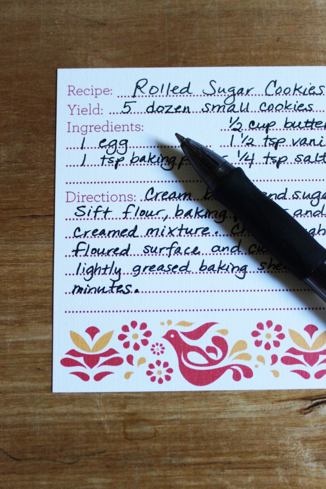 Pyrex Recipe Cards Friendship Set of 12 Hostess Gift Red | Etsy