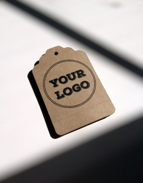 Merchandise Swing Tags Customized with Your Logo Handmade Items with Perforation for Gifting - Set of 150 - Large Kraft Brown Il_570xn