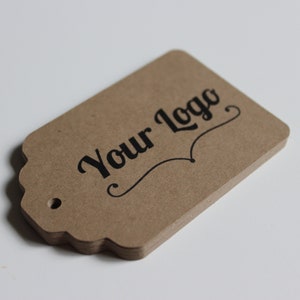 Custom Kraft Brown Tags for Labeling Gifts, Wedding Favors, Paper Crafts or Price Tags Set of 150 Love is Sweet image 4