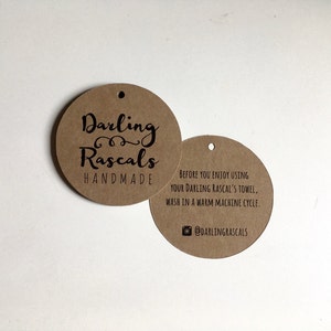 Retail Tags Kraft Paper Tags Circle Labels Mason Jar Tags - Etsy
