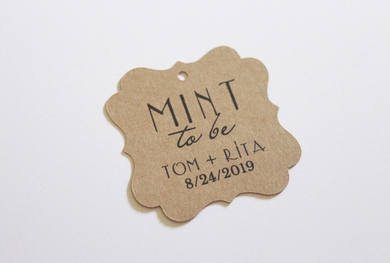 200 Square Tags Kraft Paper Custom Printing Included with the Design of Your Choice 2 inch Tags Your Glass for the Night image 5