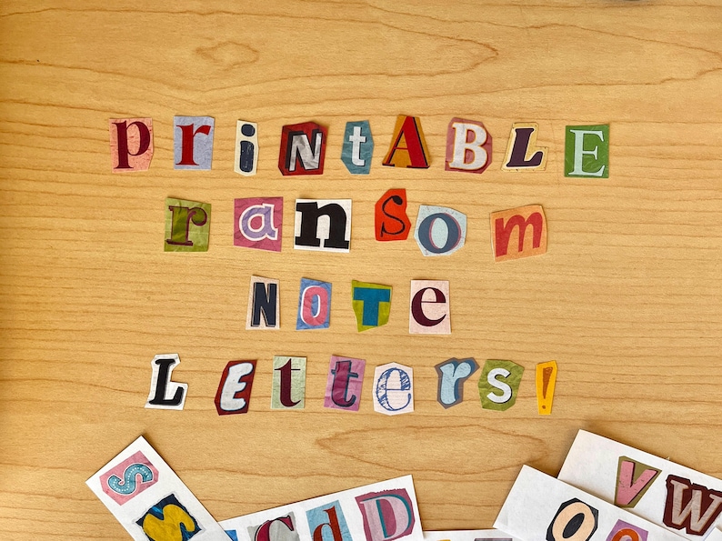 Printable Letters Magazine Cutouts | 100 Pieces | Digital Download ...