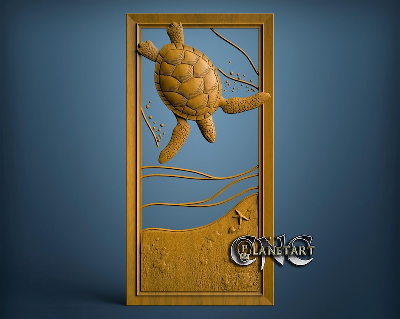Sea Turtle 3D STL Model, CNC Router Engraver File (digital Download) - Etsy