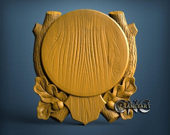 Hunting trophy, 3D STL Model, CNC Router Engraver, Artcam, Aspire, CNC files, Wood, Art, Wall Decor, Cnc