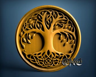Tree of Life 3D STL Model, CNC Router Engraver File (Digital Download)