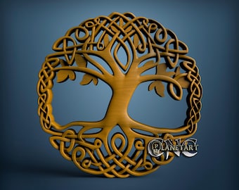 Tree of Life 3D STL Model, CNC Router Engraver File (Digital Download)