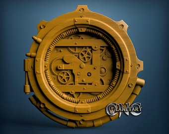 Mechanische Uhr, STL 3D Modell, CNC Fräser Engraver, Artcam, Aspire, CNC Dateien, Holz, Kunst, Wanddekoration, Cnc