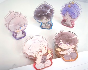 LADS Two-Sided Tinted Acrylic Clips 2.5" / 7cm | Bird Series