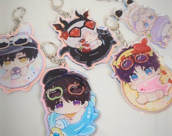 LADS Rainbow Acrylic Charms 3" / 8cm | Pool Series