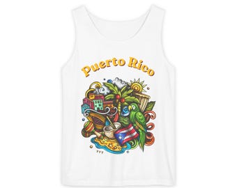 Collagetank Puerto Ricaans Tropical Paradise