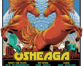 Osheaga 2026 Screen Print Poster
