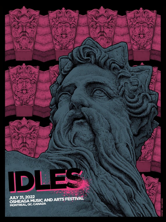 IDLES - Osheaga 2022 Official Screen Print - Etsy