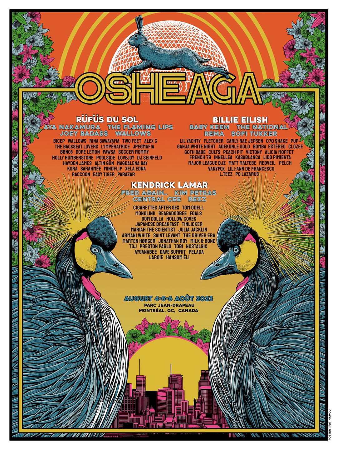 Osheaga 2023 Screen Print Poster - Etsy