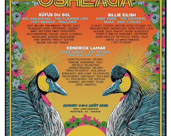 Osheaga 2023 Screen Print Poster