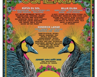 Osheaga 2023 Screen Print Poster