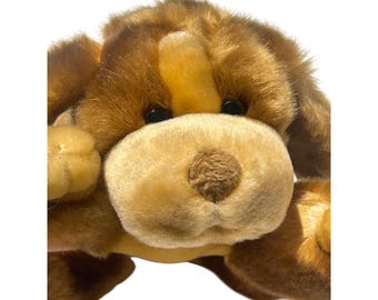 Animal Alley Brown Tan Puppy Dog Plush Stuffed Animal Toys R Us 8 inch Floppy