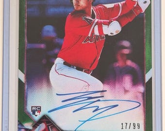 2018 Bowman Chrome Shohei Ohtani Green RC Auto #17/99   #BCRA-SO - Rp