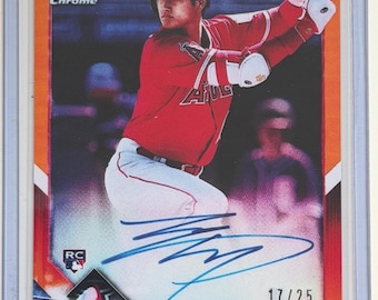 2018 Bowman Chrome Shohei Ohtani Orange RC #BCRA-SO #17/25 Auto  - Rp